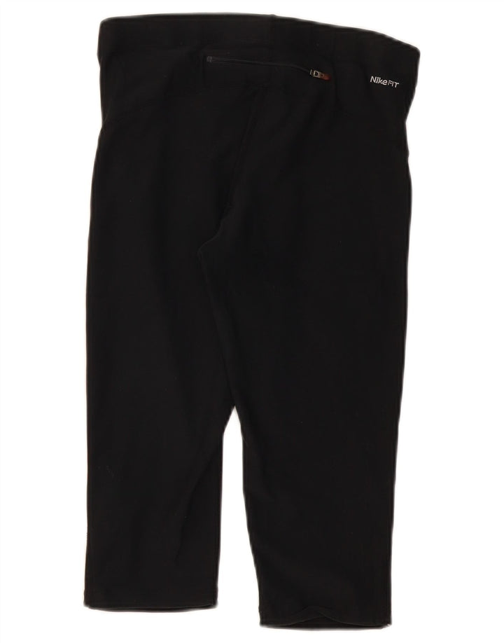 Leggings Capri Nike pentru femei Marea Britanie 10/12 Poliester mediu negru