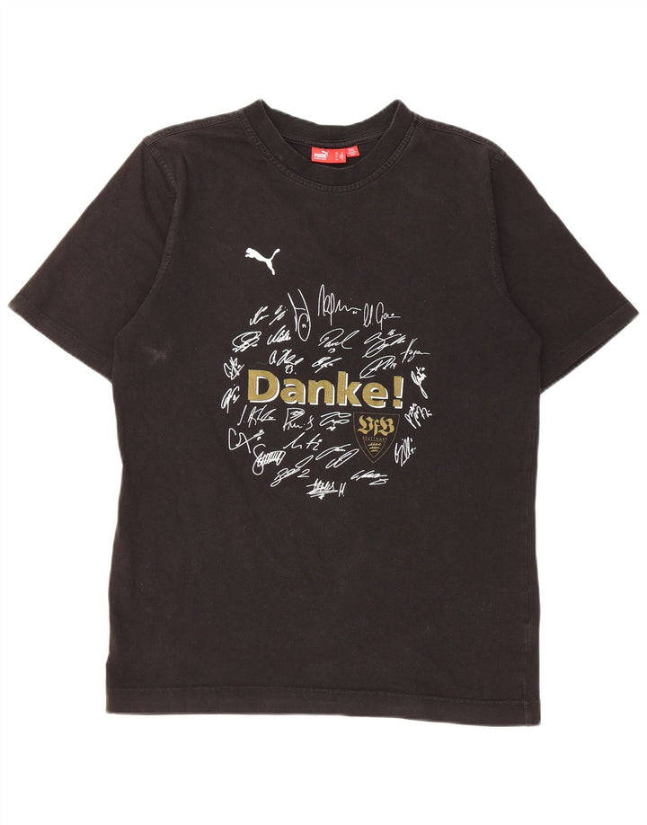 Tricou grafic Puma pentru bărbați Top mic bumbac negru