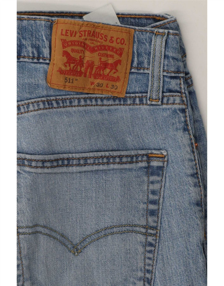 Blugi Levi's 511 Slim pentru bărbați W30 L30 Bumbac albastru