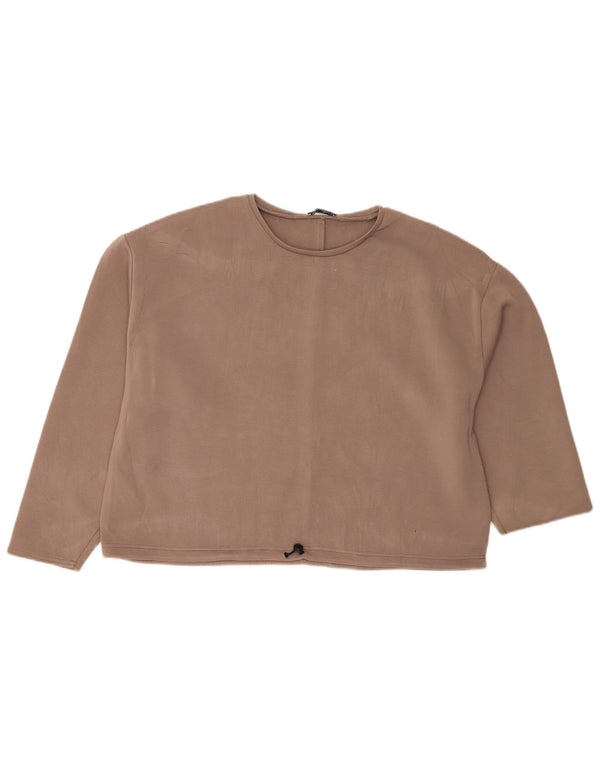 Bluză supradimensionată pentru femei Zara UK 18 XL maro