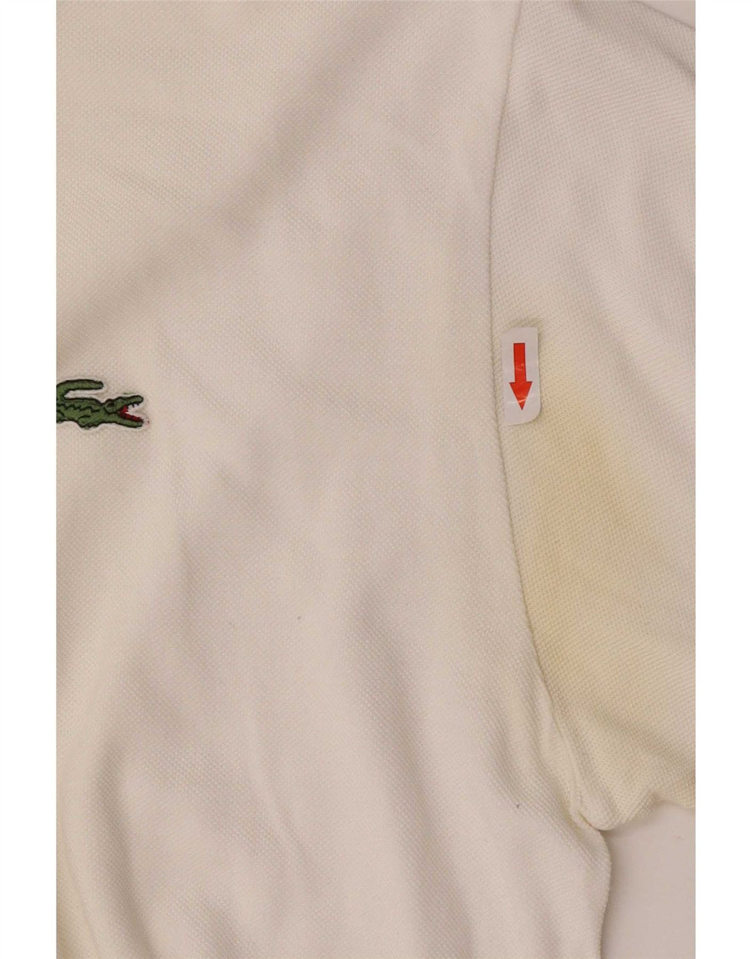 Tricou polo Lacoste pentru bărbați mărimea 5 mare, alb, bumbac