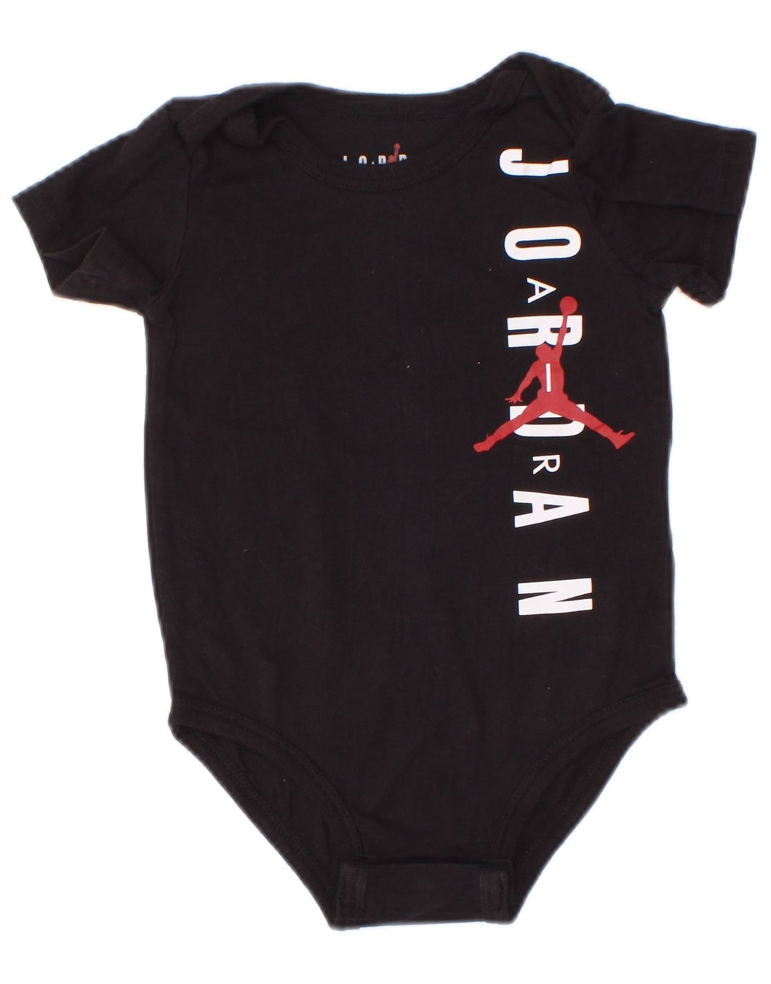 Body grafic Jordan pentru bebelusi baieti 6-9 luni bumbac negru