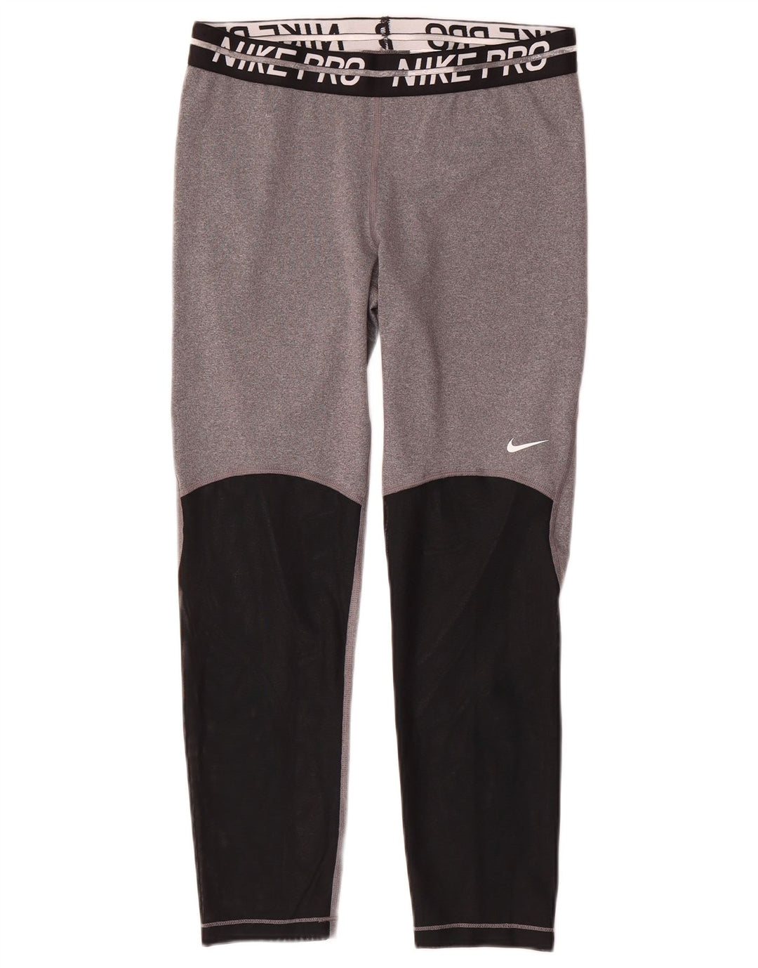 Leggings cu grafice Nike Dri Fit pentru femei UK 14 Gri mediu Colorblock