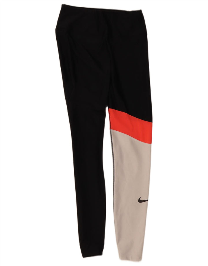 Leggings Dri Fit Nike pentru femei UK 10, negru, poliester color bloc