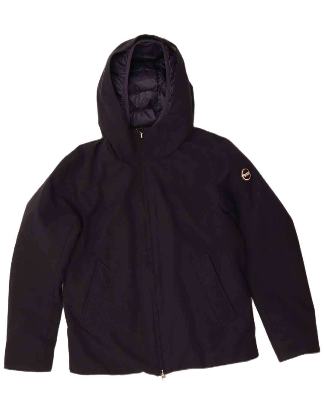 Jachetă de vânt pentru bărbați Colmar, cu glugă, IT 50, mare, albastru, poliester