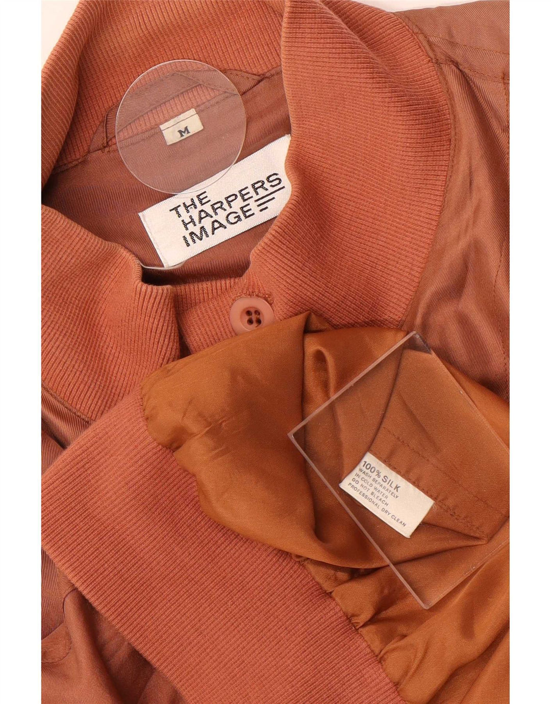 Jachetă Bomber Vintage pentru bărbați UK 38 Medium Pink Mătase