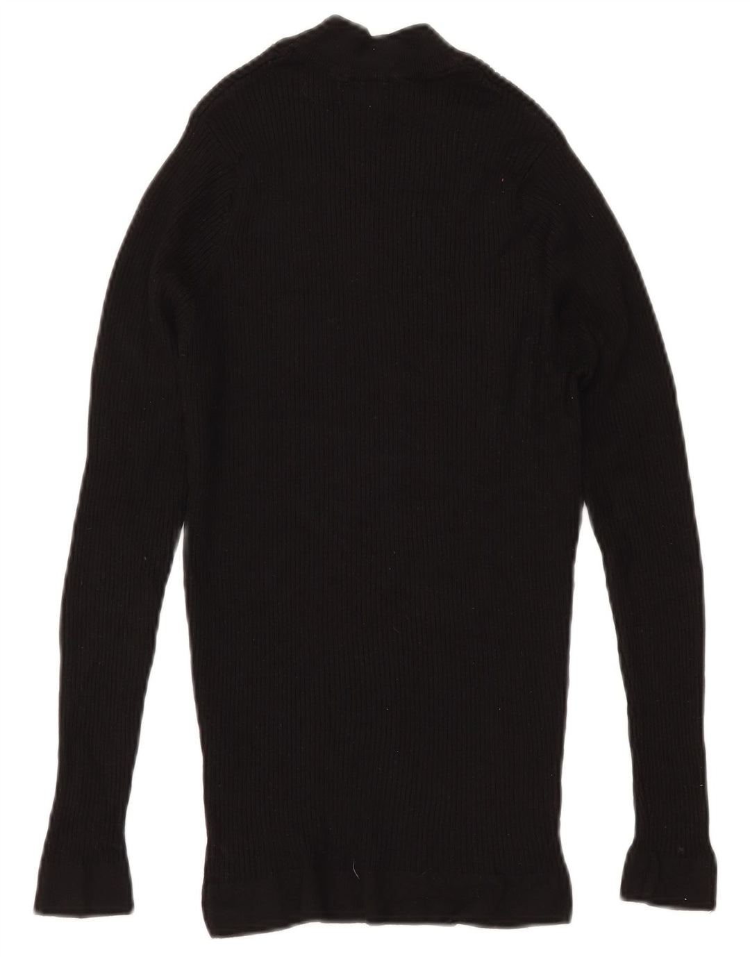 Pulover cu gât țestoasă pentru femei ZARA UK 8 mic, viscoză neagră