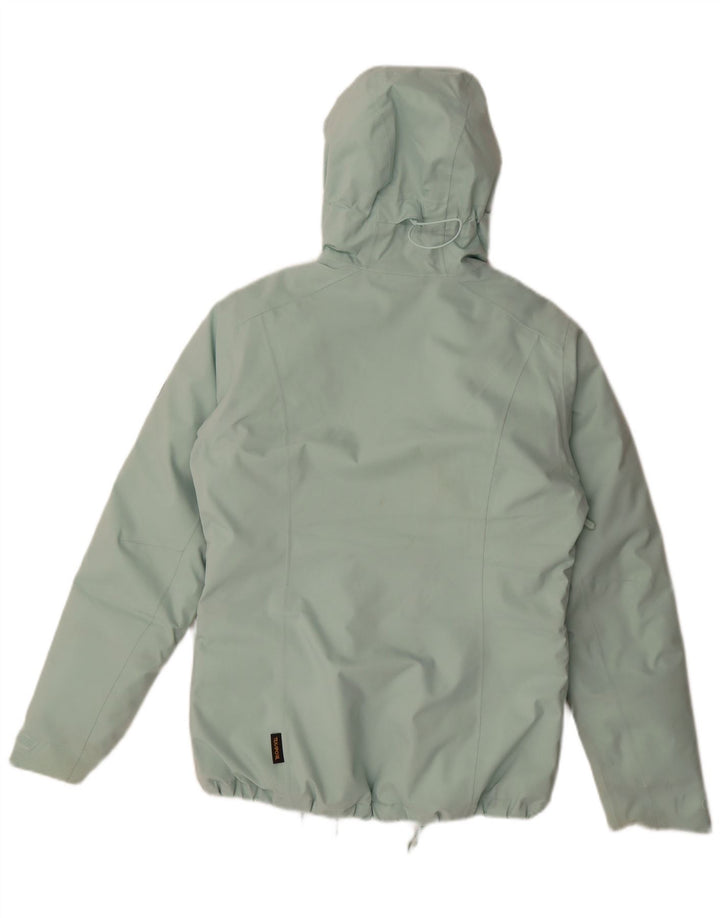 Jack Wolfskin Jachetă căptușită supradimensionată cu glugă pentru femei UK 8/10 Small Green