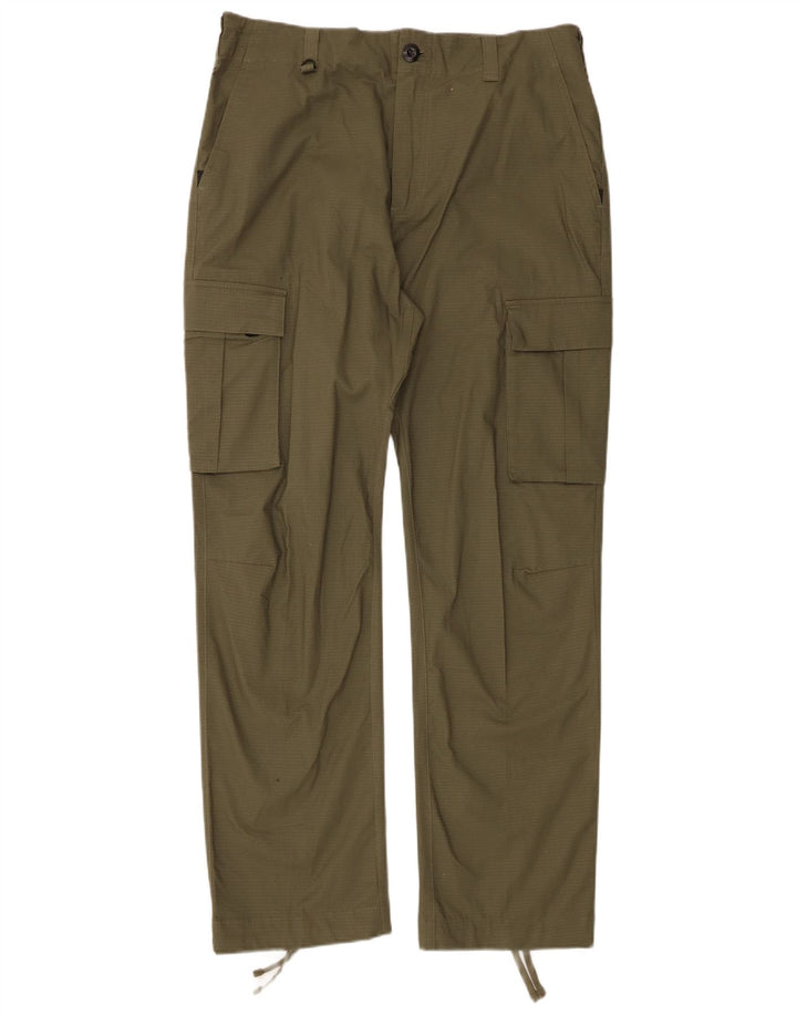 Pantaloni cargo drepti pentru bărbați Nike W32 L30 bumbac kaki check
