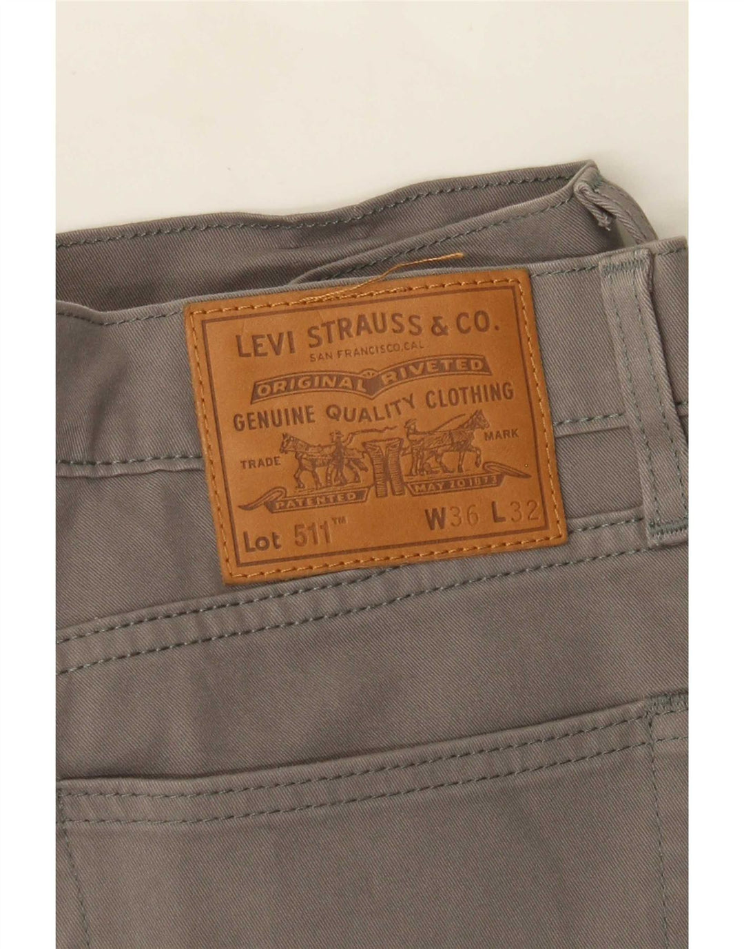Pantaloni casual Levi's 511 Slim pentru bărbați L36 L32 gri