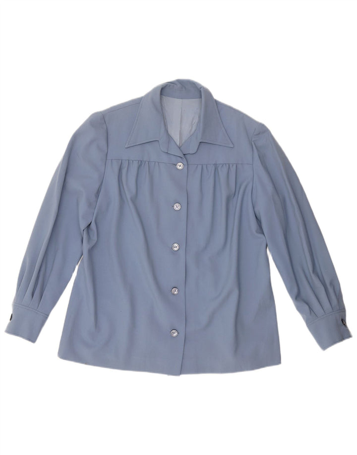Cămașă VINTAGE pentru femei UK 18 XL Albastru