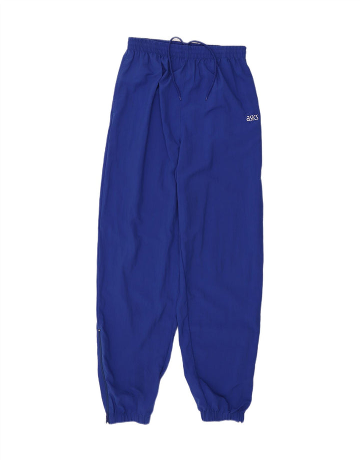 ASICS Mens Tracksuit Trousers Joggers Large Navy Blue Nylon