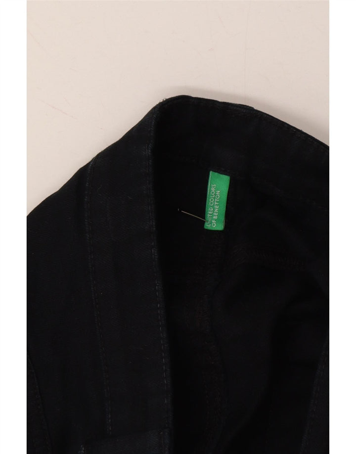 BENETTON Womens Slim Jeans W34 L32 Black Vintage Benetton and Second-Hand Benetton from Messina Hembry 