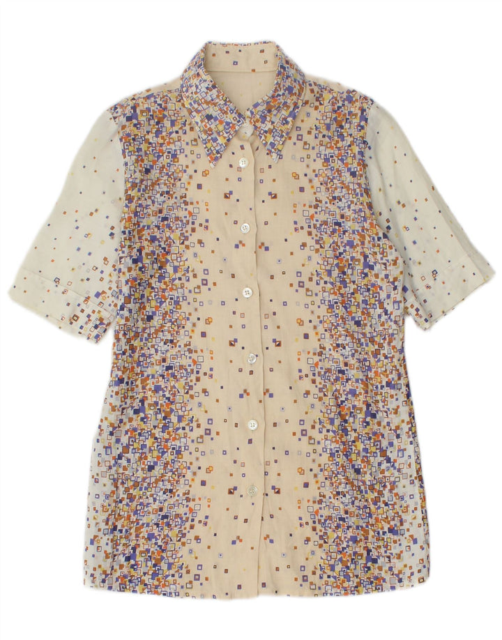 Set fuste 2 piese PANCALDI & B pentru femei UK 4 XS W24 bumbac geometric bej