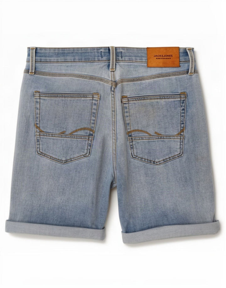 Pantaloni scurți Jack & Jones bărbați din denim mic W29 bumbac albastru
