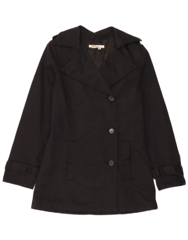 Trench pentru femei Zara UK 12 Bumbac mediu negru