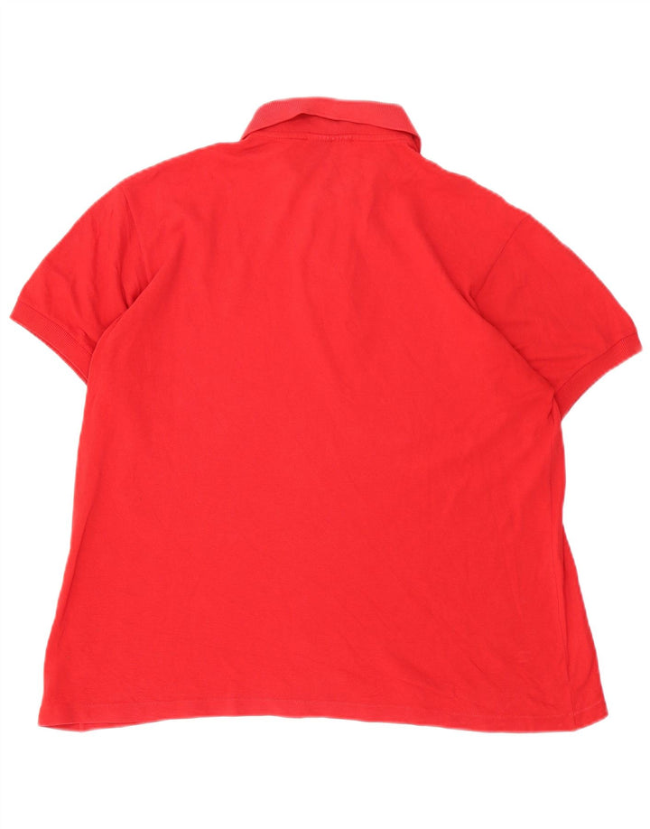 Tricou polo Lacoste pentru bărbați, mărimea 5, bumbac roșu mare