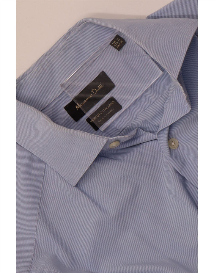Cămașă pentru bărbați MASSIMO DUTTI Mărimea 38 38 Medium Blue Pinstripe