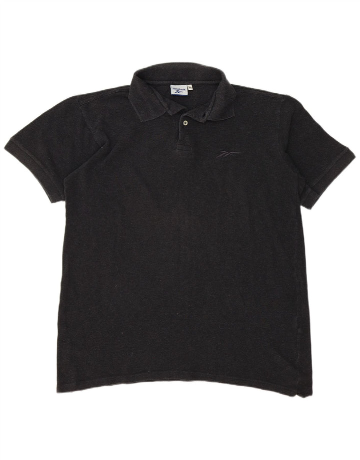 Tricou polo Reebok pentru bărbați, mare, gri, bumbac