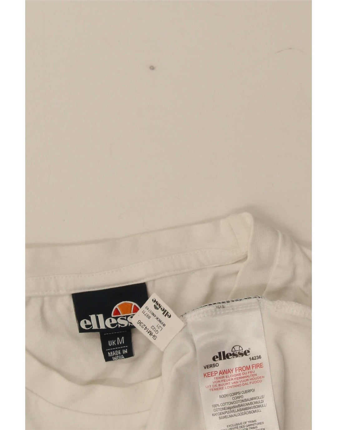 Tricou grafic pentru bărbați Ellesse Top, mediu alb, bumbac