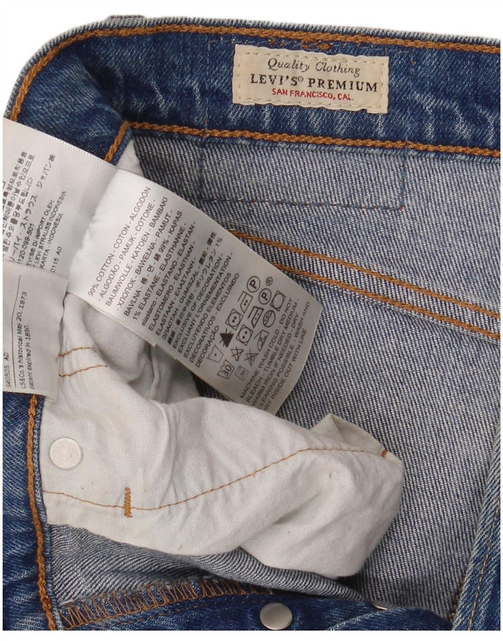 Blugi drepti pentru bărbați LEVI'S 501 W27 L30 Bumbac albastru