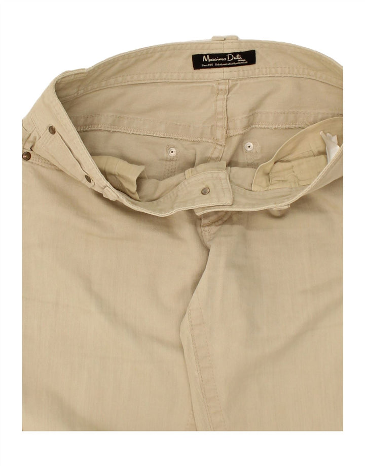 MASSIMO DUTTI Womens Slim Casual Trousers EU 40 Medium W30 L30 Beige Vintage Massimo Dutti and Second-Hand Massimo Dutti from Messina Hembry 