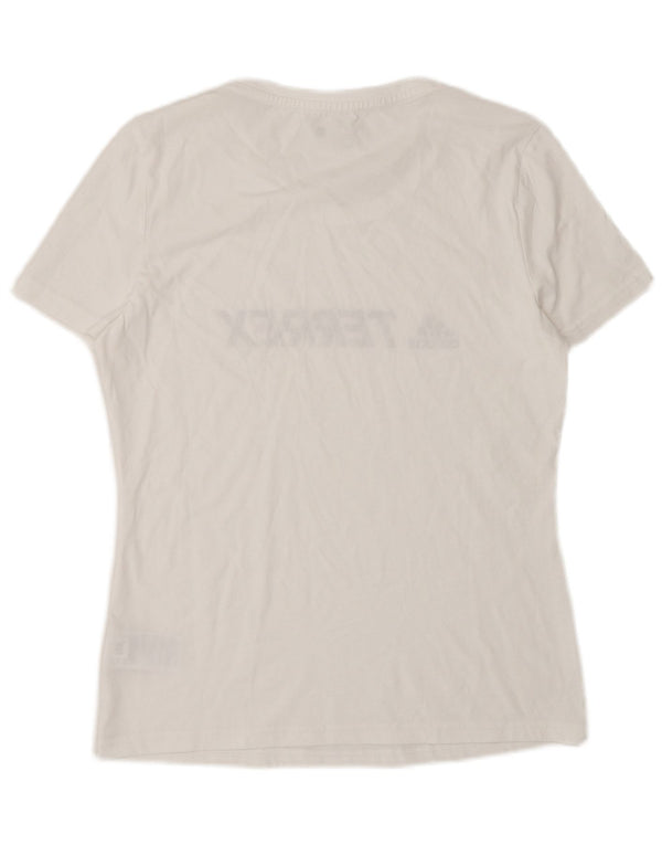 Tricou Adidas Terrex Graphic Top UK 12 Bumbac Alb Mediu