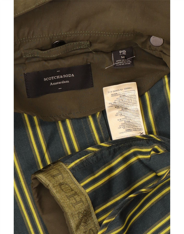 Jachetă parka cu glugă pentru bărbați Scotch & Soda pentru bărbați, UK 38, kaki mediu