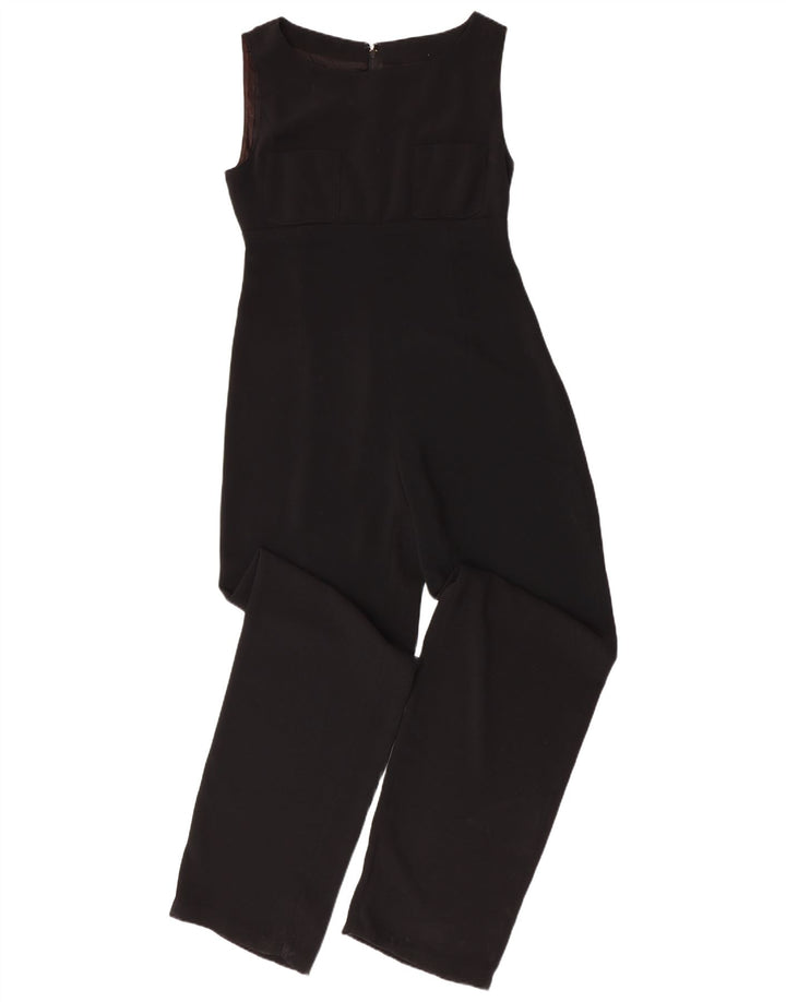 MARELLA Womens Sleeveless Jumpsuit UK 10 Small Black Polyester