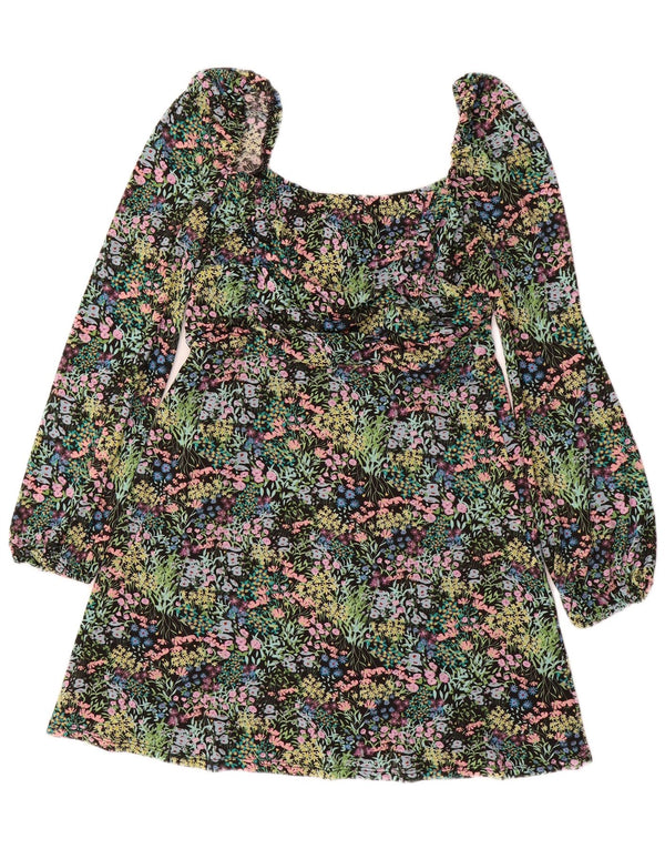 Rochie Topshop pentru femei cu umăr dezactivat UK 14, mare, multicoloră, florală