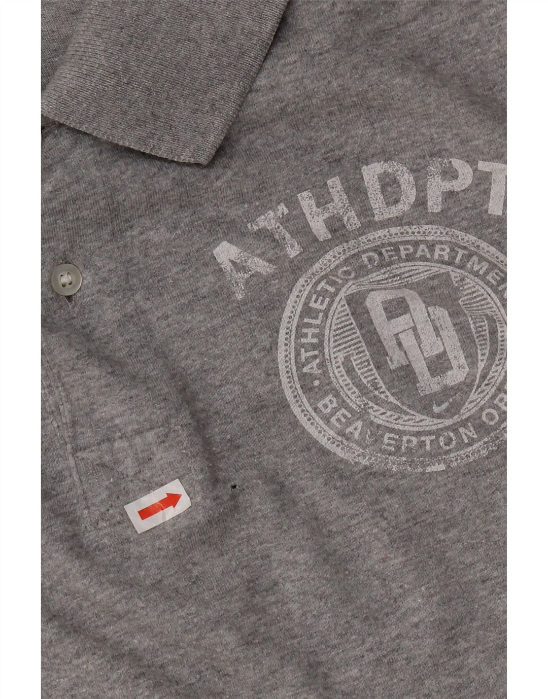 Tricou polo cu grafic pentru bărbați Nike, mare, gri bumbac cu pete