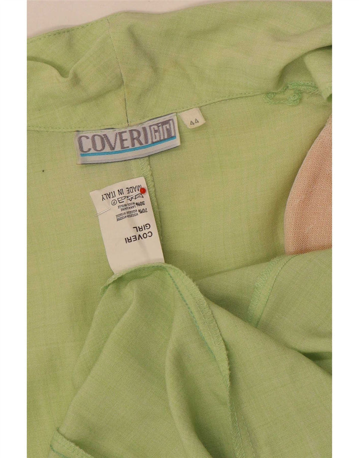 Jachetă Blazer Femei Coveri 1 Buton IT 44 Medium Green Viscose