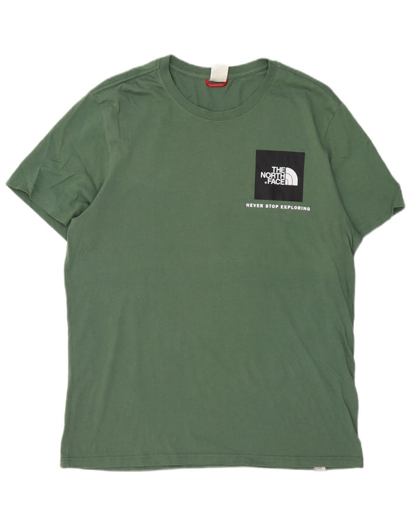 Tricou grafic pentru bărbați The North Face Top mare din bumbac verde