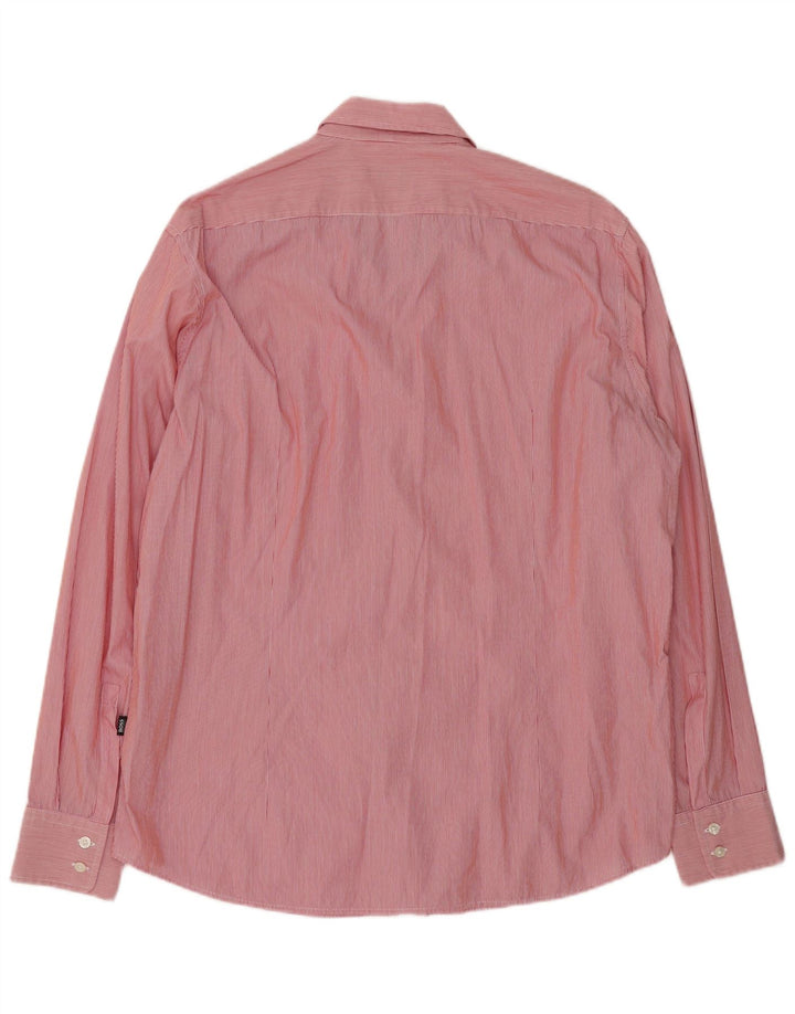 Cămașă pentru bărbați Hugo Boss Regular Fit XL Red Pinstripe