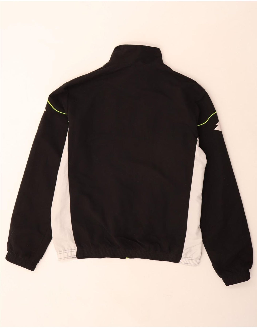 Jachetă de trening grafică pentru bărbați Lotto, negru mediu, poliester bloc de culoare