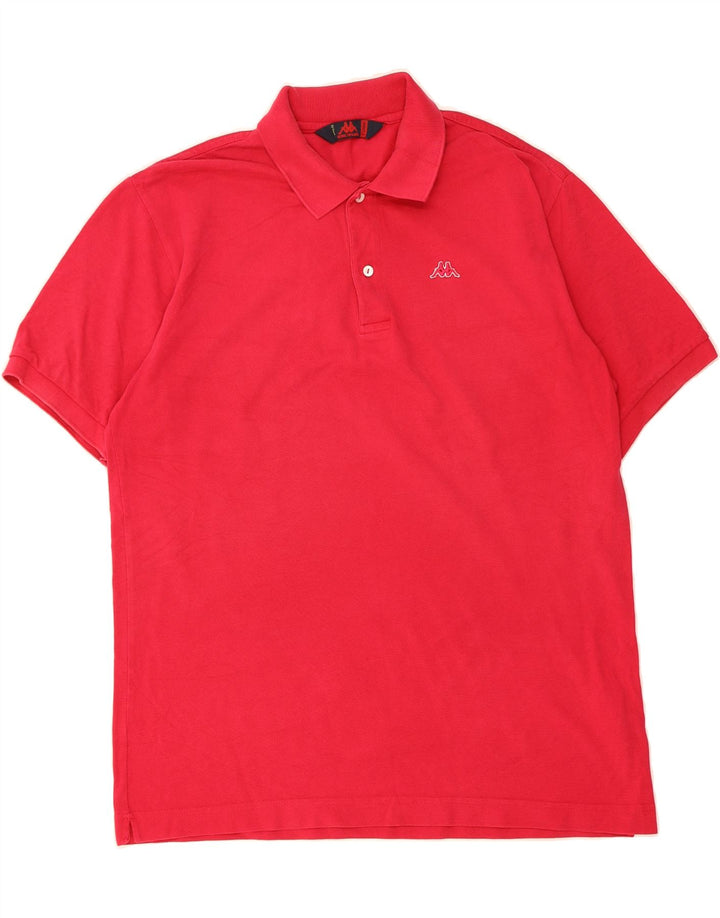 KAPPA Mens Polo Shirt XL Red Cotton Vintage Kappa and Second-Hand Kappa from Messina Hembry 