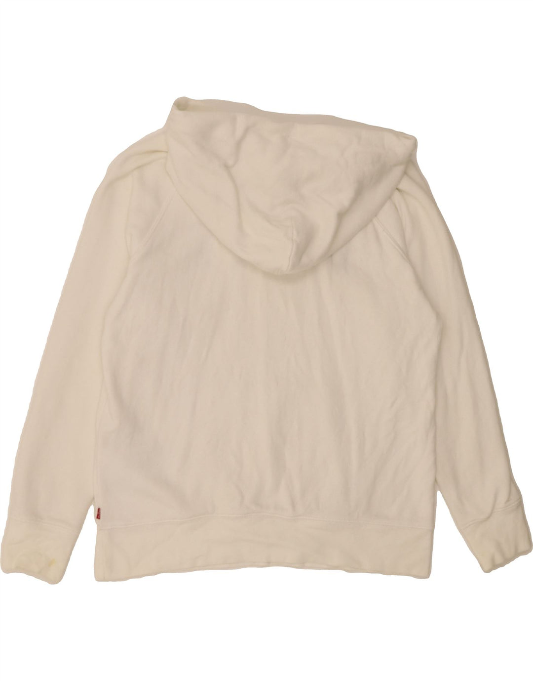 LEVI'S Mens Graphic Hoodie Jumper Small White Cotton Vintage Levi's and Second-Hand Levi's from Messina Hembry 