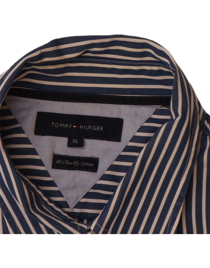 Cămașă pentru bărbați TOMMY HILFIGER XL bleumarin cu dungi