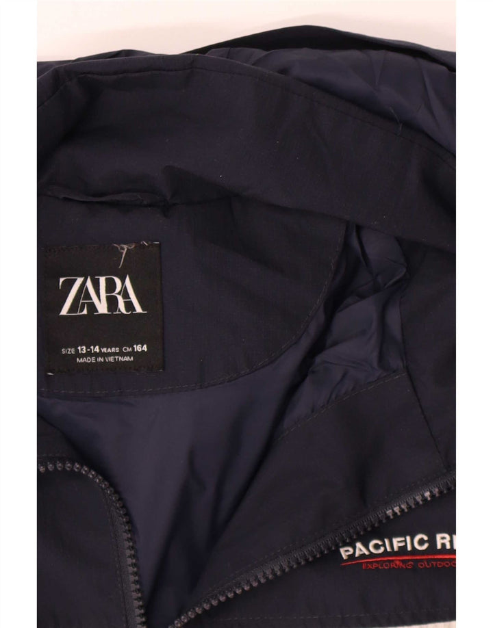 Jachetă bomber cu glugă pentru băieți Zara 13-14 ani, multicoloră