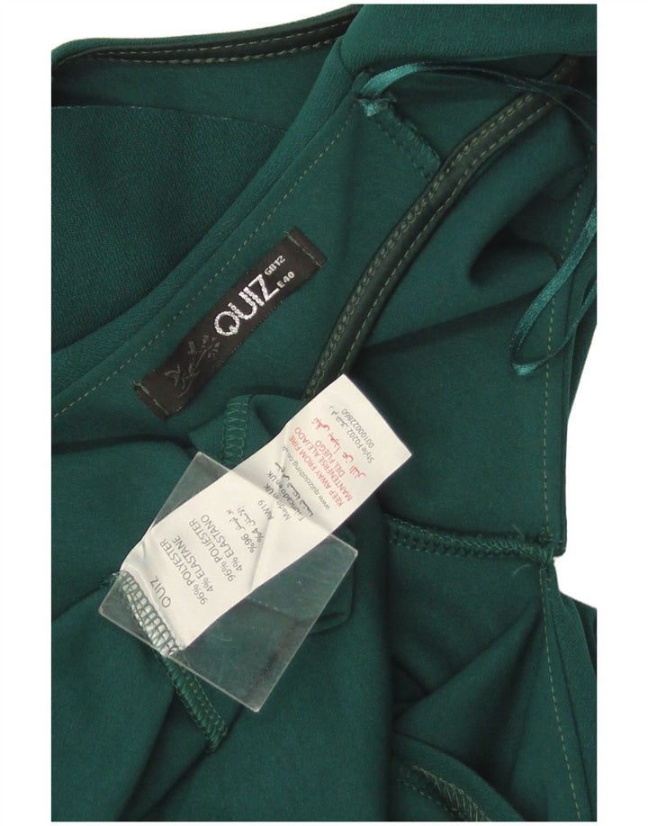 Rochie dușcă fără mâneci pentru femei Quiz UK 12 Poliester verde mediu