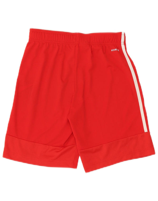 Pantaloni scurți sport Aeroready Adidas pentru băieți 11-12 ani poliester roșu