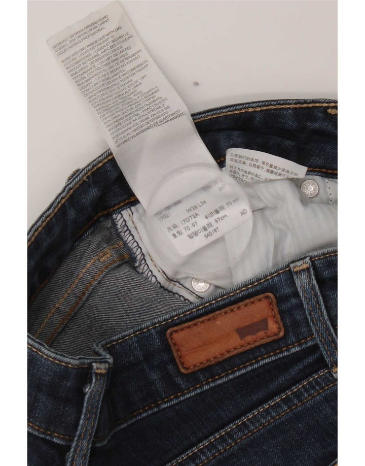 Pantaloni scurți Levi's Bold Curve Denim W28 Medium Bluemarin Bumbac