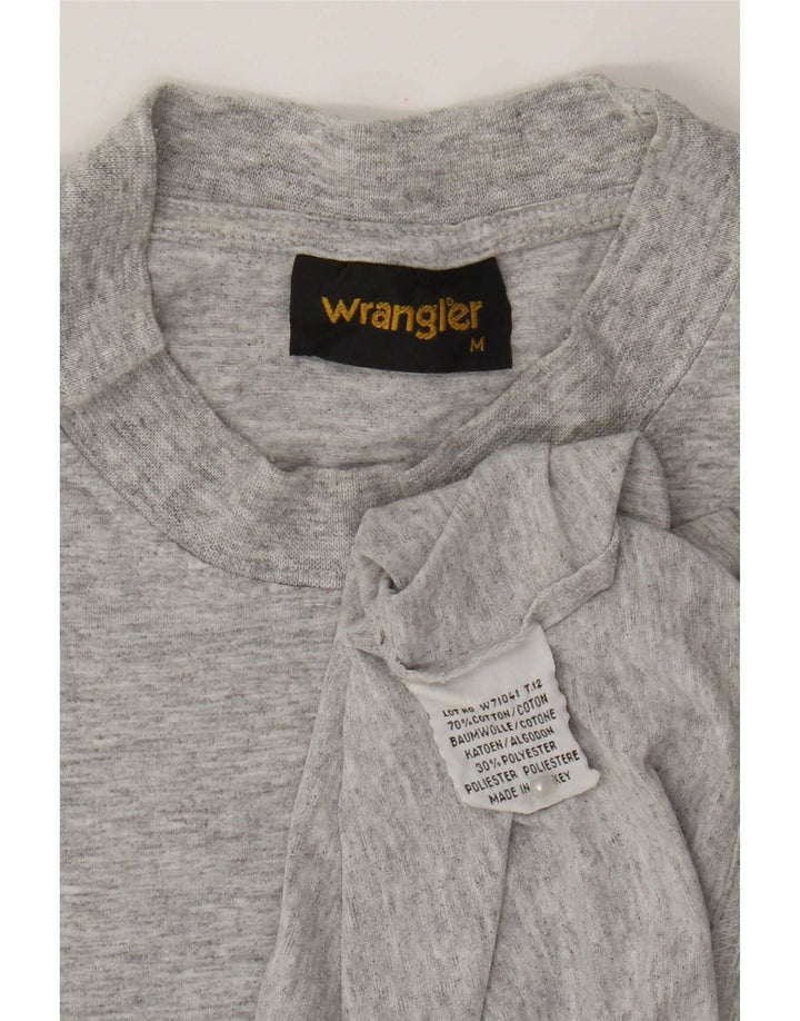 Tricou pentru bărbați Wrangler Top din bumbac pete gri mediu
