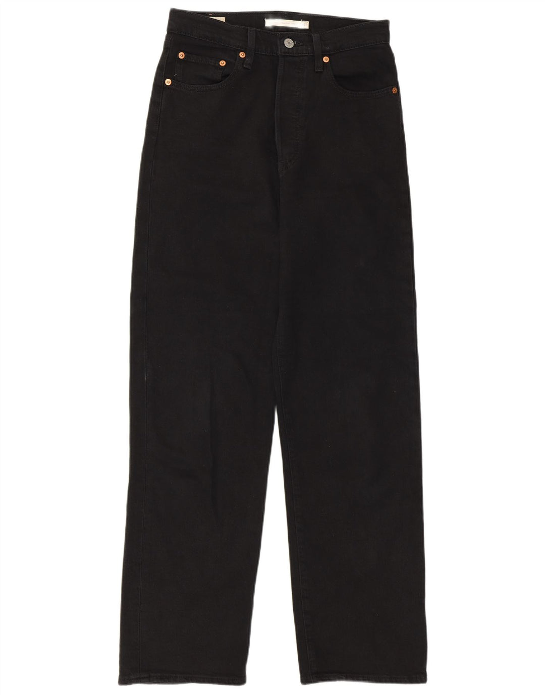 Blugi drepti pentru femei Levi's Ribcage W27 L29 bumbac negru