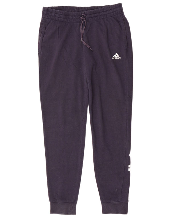 Pantaloni de trening cu grafic pentru femei Adidas Pantaloni de jogging UK 12/14 Medium Bleumarin