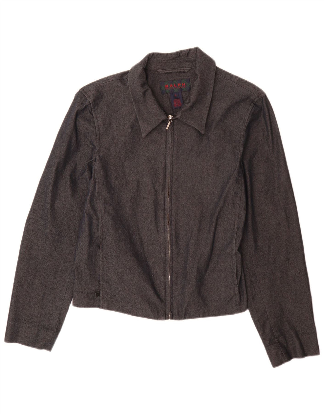 Jachetă bomber pentru femei Ralph Lauren UK 14 mare bumbac gri