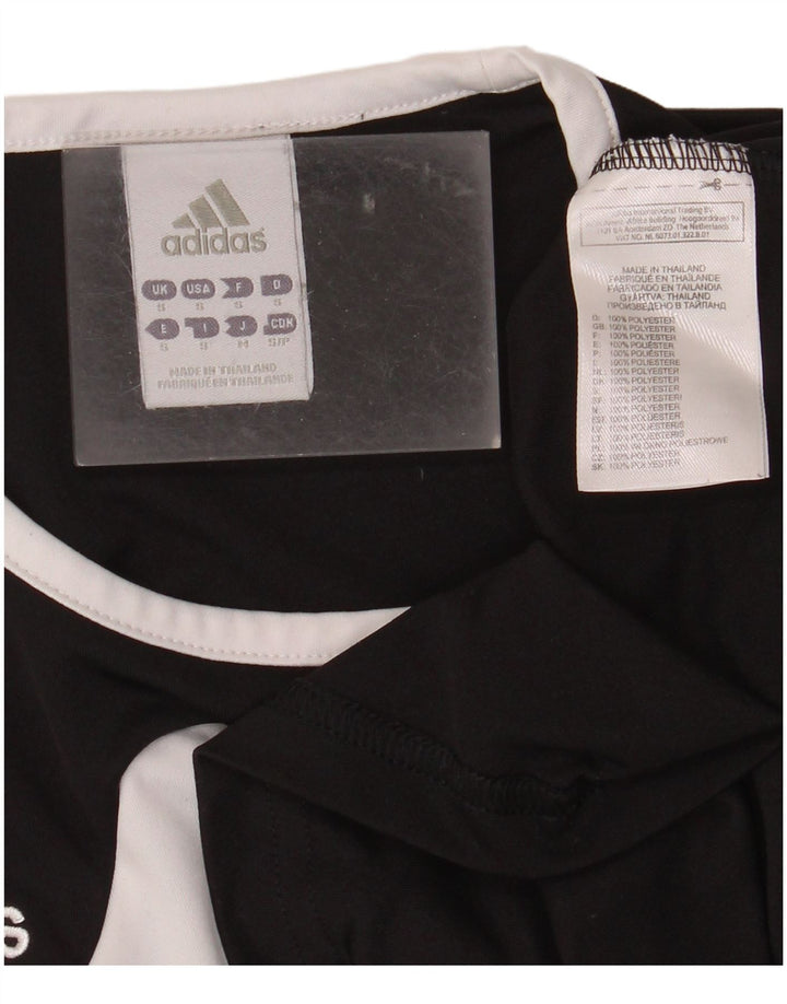 Tricou ADIDAS Climalite pentru bărbați Top mic, negru, poliester color bloc
