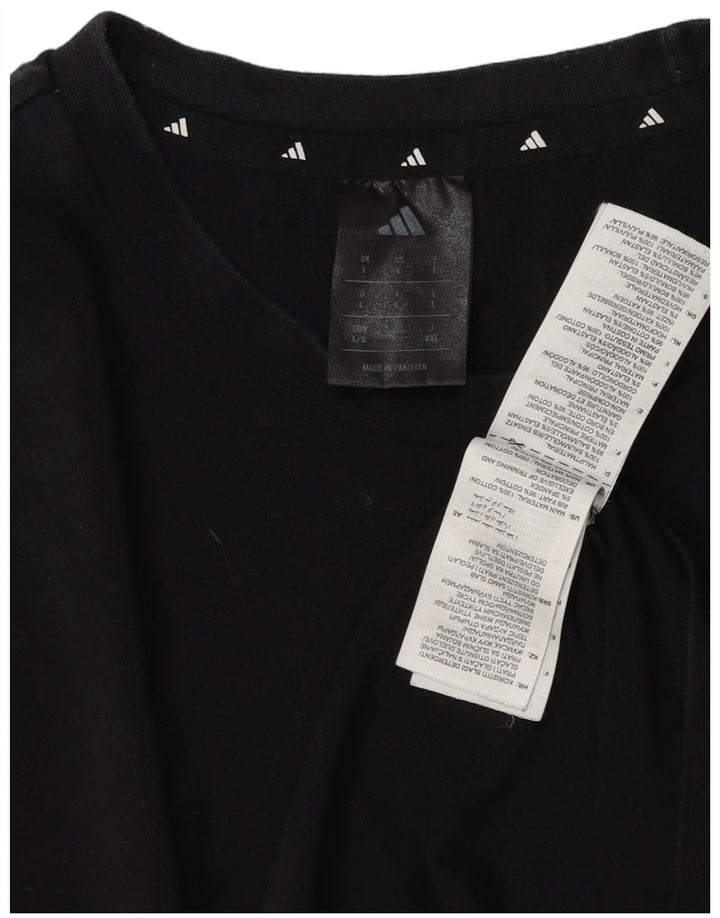 Tricou pentru bărbați Adidas Top mare, negru, bumbac