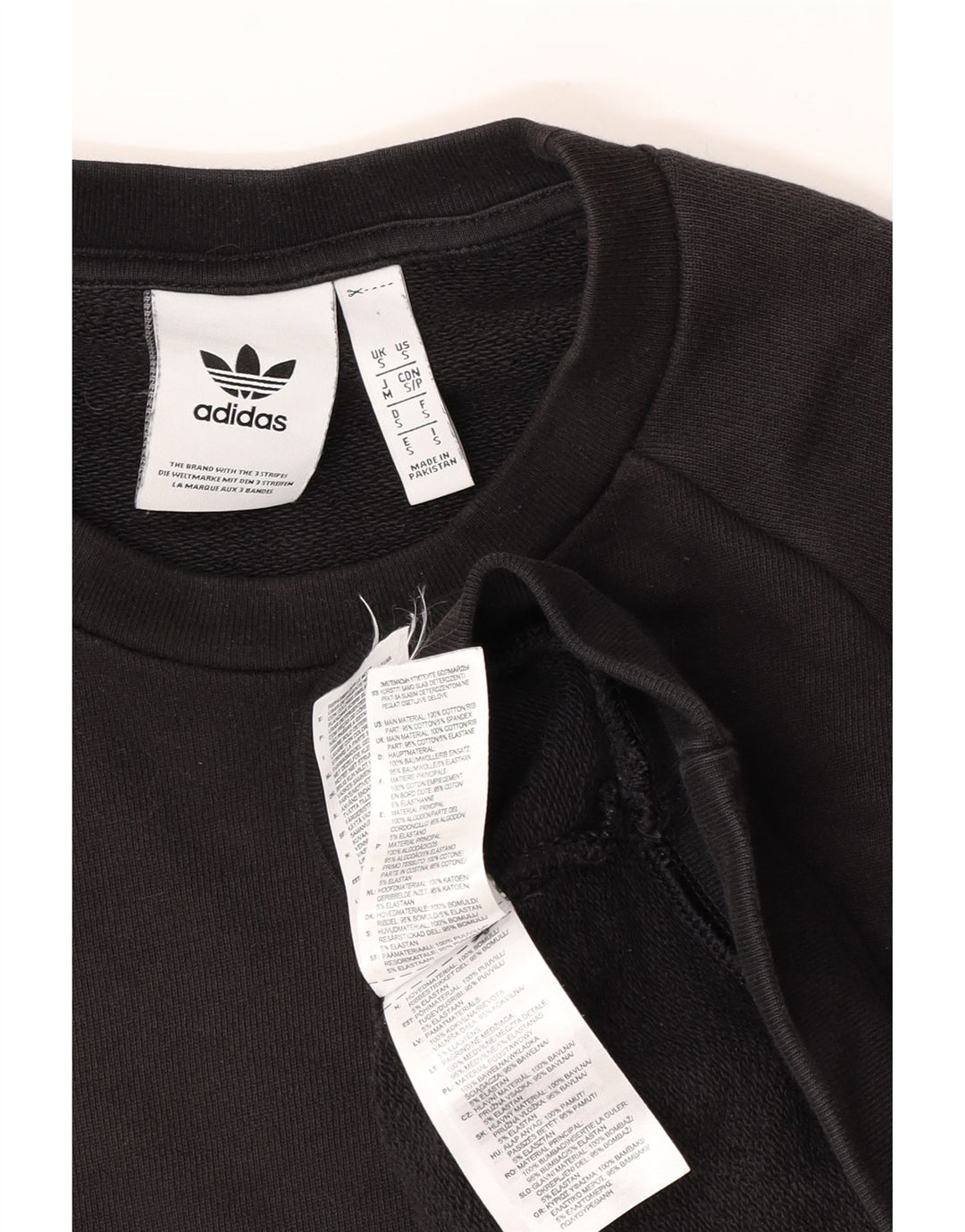 Hanorac pentru bărbați Adidas Loose Fit Jumper mic, negru, bumbac