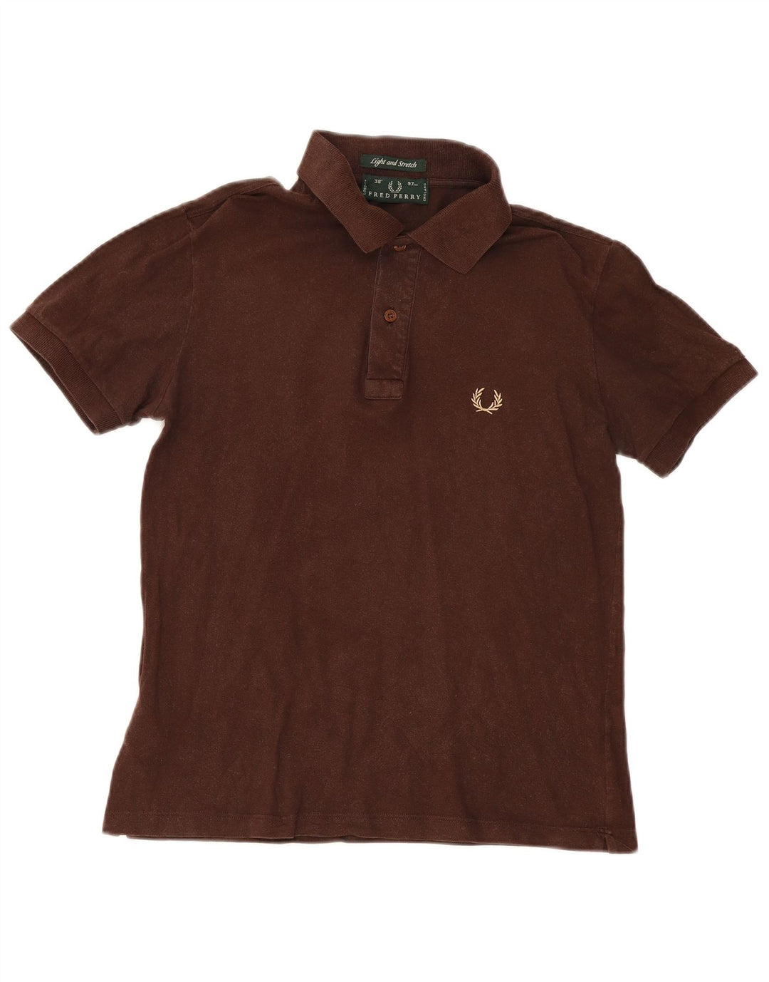 Cămașă polo Fred Perry pentru bărbați, bumbac maro mic